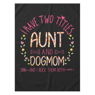 Tante und Hund Mama Geschenke Frauen Sonnenblumen  Tischdecke