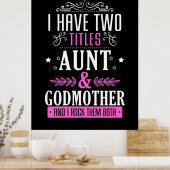 Tante und Mutter Poster (Küche)