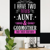 Tante und Mutter Poster (Heimbüro)