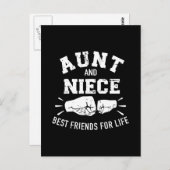 Tante und Nichte Freunde des Lebens Postkarte (Vorne/Hinten)