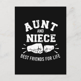 Tante und Nichte Freunde des Lebens Postkarte