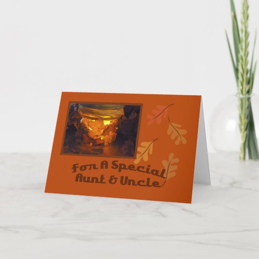 Tante und Onkel Erntedank Card Feiertagskarte (Vorderseite)