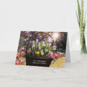 Tante und Onkel Frohe Ostern mit Korb Karte (Vorderseite)