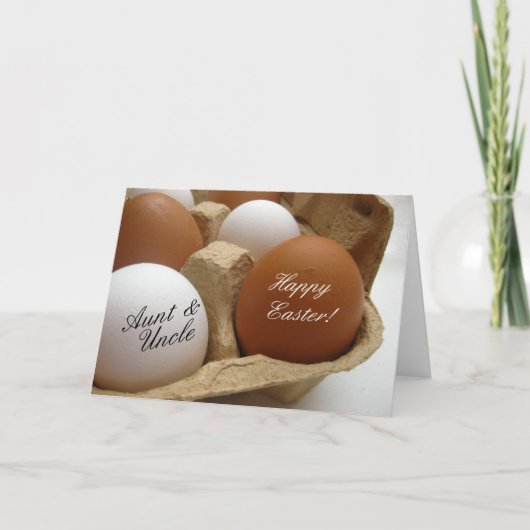 Tante und Onkel glücklich Ostern Feiertagskarte (Vorderseite)