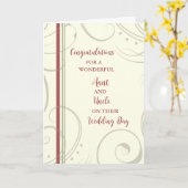 Tante und Onkel Hochzeitstag Glückwunsch Karte (Gelbe Blume)