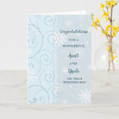 Tante und Onkel Hochzeitstag Glückwunsch Karte (Gelbe Blume)