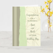 Tante und Onkel Hochzeitstag Glückwunsch Karte (Gelbe Blume)