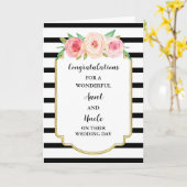 Tante und Onkel Hochzeitstag Glückwunsch Karte (Gelbe Blume)