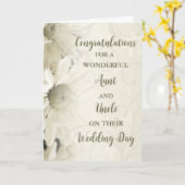 Tante und Onkel Hochzeitstag Glückwunsch Karte (Gelbe Blume)