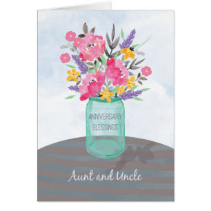 Tante und Onkel Jubiläumssegen Krug Vase