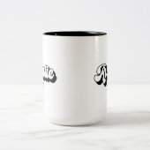 Tante und Tante's Bestie Personalisiert svg Zweifarbige Tasse (Mittel)