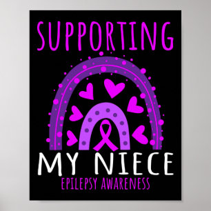 Tante UnMen Women Lila Niece Support Epilepsie Poster