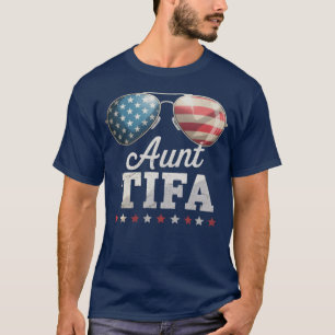 Tante usa Vintage-Stil 2025 lustiges Mädchen T-Shirt