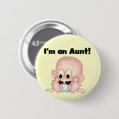 Tante von New Nephew Tshirts und Geschenke Button (Vorne & Hinten)