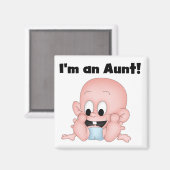 Tante von New Nephew Tshirts und Geschenke Magnet (Vorderseite/Rückseite)