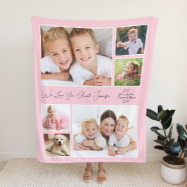Tante We Liebe Sie Foto Personalisiert Pink Fleecedecke