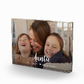 Tante We Liebe You Modern Script Fotoblock (Rechts)