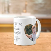Tante We Liebe You Personalisierte Fotos Kaffeetasse