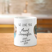 Tante We Liebe You Personalisierte Fotos Kaffeetasse