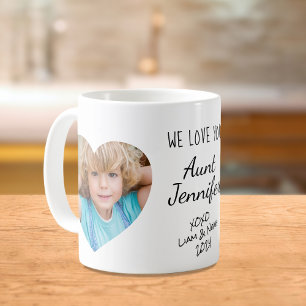 Tante We Liebe You Personalisierte Fotos Kaffeetasse
