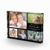 Tante We Liebe You White Script Collage Fotoblock (Rechts)