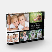 Tante We Liebe You White Script Collage Fotoblock (Links)