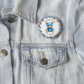 Tante werdende | Gehäkelt Teddybär Baby Shower Button (Beispiel)