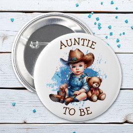 Tante | Western Baby Cowboy Babydusche Button