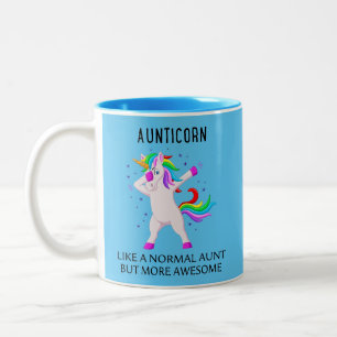 Tante wie eine normale Tante, aber noch großartige Zweifarbige Tasse
