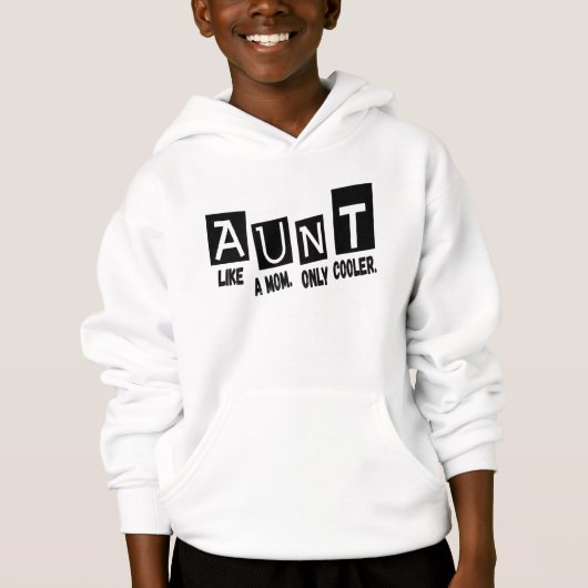 Tante wie Mutter nur cooler Hoodie (Vorderseite)
