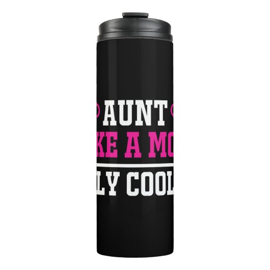 Tante wie Mutter nur cooler Thermosbecher (Vorderseite)