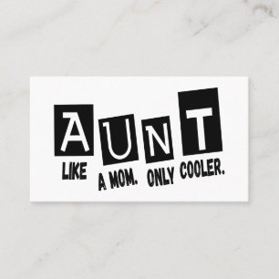 Tante wie Mutter nur cooler Visitenkarte