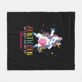 Tante wie Tante nur phantastische Ding unico Fleecedecke (Vorderseite (Horizontal))