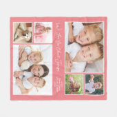 Tante wir Liebe Sie Foto Personalisiert Korallen Fleecedecke (Vorderseite (Horizontal))