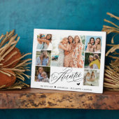 Tante wir Liebe Sie Fotocollage Typografie Fotoplatte (Seite)