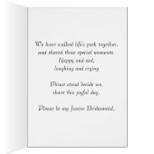 Tante, wirbelnd herz Junior Bridesmaid einladen (Innen (Rechts))