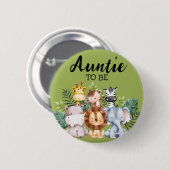 Tante | Woodland Creatures Babydusche Button (Vorne & Hinten)