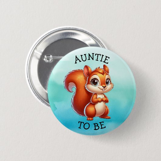 Tante | Woodland Creatures Babydusche Button (Vorne & Hinten)