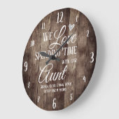Tante-Zeit mit Individuelle Name Große Wanduhr (Winkel)