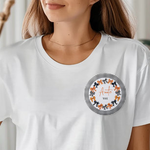 Tante zu Halloween Coquette Bows Button