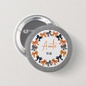 Tante zu Halloween Coquette Bows Button (Vorne & Hinten)