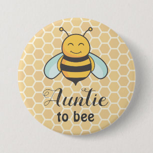 Tante zu Honeybee Tante Abzeichen Niedlich Baby Sh Button