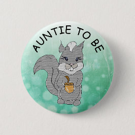 Tante zu sein, Baby Duschknopf Kleiner Raccoon Button