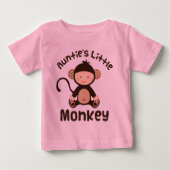 Tanten-kleiner Affe Baby T-shirt (Vorderseite)