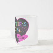 Tanten Mädchen für Shirts, Tasse, Hüte und mehr Mattglastasse (Vorderseite Links)