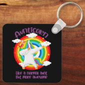 Tanten wie eine normale Tante, aber Phantastischer Schlüsselanhänger (Rückseite)