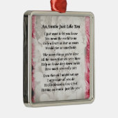 Tantengedicht - rosa Blumenmuster Silbernes Ornament (Rechts)