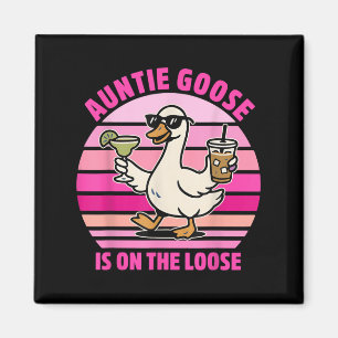 Tantentose ist auf dem gleichen Vintagen Design Magnet
