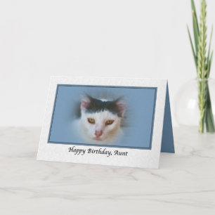 Tante's Geburtstagskarte mit Katze Karte