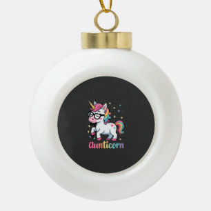 Tantigor Tante Dabbing Einhorn Tante Tante Christ Keramik Kugel-Ornament